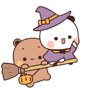 Sticker from the "Bubu and Dudu Halloween" sticker pack