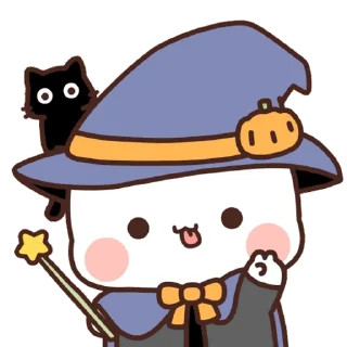 Sticker from the "Bubu and Dudu Halloween" sticker pack