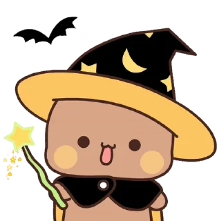 Sticker from the "Bubu and Dudu Halloween" sticker pack