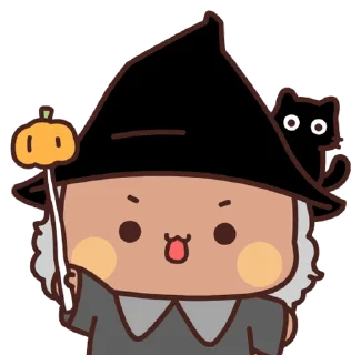 Sticker from the "Bubu and Dudu Halloween" sticker pack