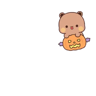 Sticker from the "Bubu and Dudu Halloween" sticker pack