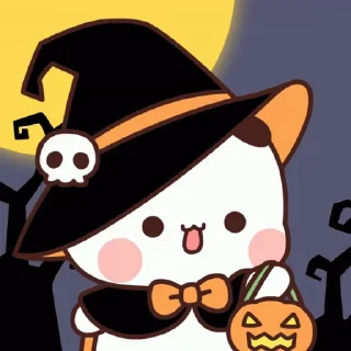 Sticker from the "Bubu and Dudu Halloween" sticker pack