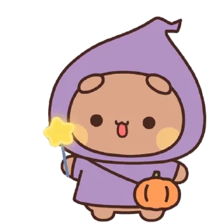 Sticker from the "Bubu and Dudu Halloween" sticker pack