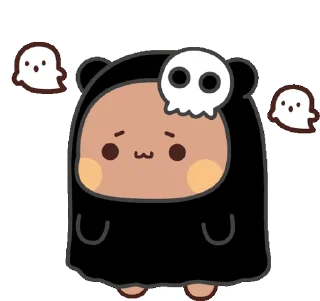 Sticker from the "Bubu and Dudu Halloween" sticker pack