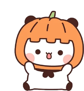 Sticker from the "Bubu and Dudu Halloween" sticker pack