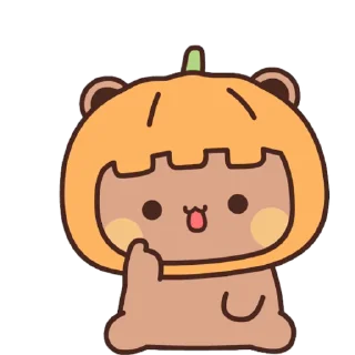 Sticker from the "Bubu and Dudu Halloween" sticker pack