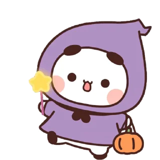 Sticker from the "Bubu and Dudu Halloween" sticker pack