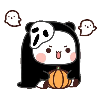 Sticker from the "Bubu and Dudu Halloween" sticker pack