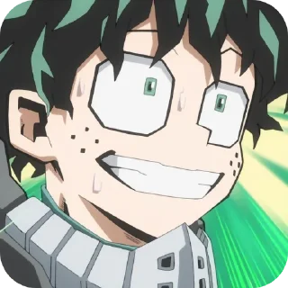 Telegram sticker pack "Izuku Midoriya"