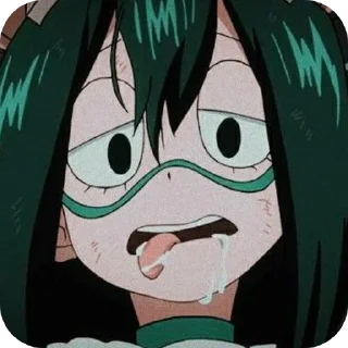 Telegram sticker pack "Asui Tsuyu"