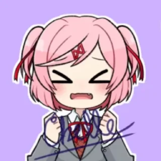 Sticker from the "DDLC pack" sticker pack