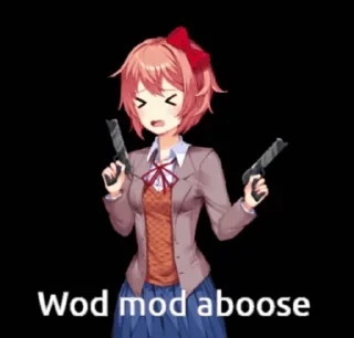 Sticker from the "DDLC pack" sticker pack