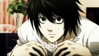 Sticker from the "death note" sticker pack