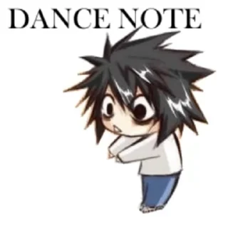 Sticker from the "death note" sticker pack