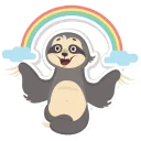 Telegram sticker pack "Lazy Sloth"