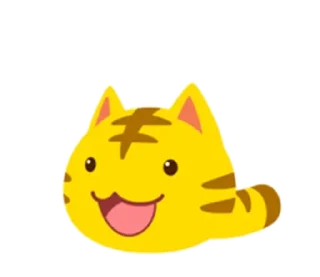 Telegram sticker pack "Yellow Kitten"