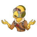 Sticker from the "Fortnite" sticker pack