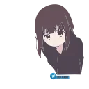 Sticker from the "Anime Animated Girl" sticker pack