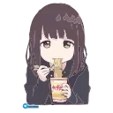 Sticker from the "Anime Animated Girl" sticker pack