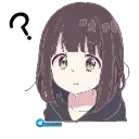 Sticker from the "Anime Animated Girl" sticker pack