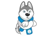 Telegram sticker pack "Ulayka The Husky"