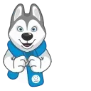 Sticker from the "Ulayka The Husky" sticker pack