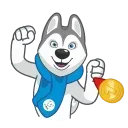 Sticker from the "Ulayka The Husky" sticker pack