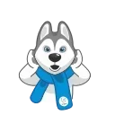 Sticker from the "Ulayka The Husky" sticker pack