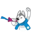 Sticker from the "Ulayka The Husky" sticker pack