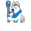 Sticker from the "Ulayka The Husky" sticker pack