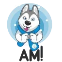 Sticker from the "Ulayka The Husky" sticker pack