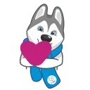 Sticker from the "Ulayka The Husky" sticker pack