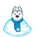 Sticker from the "Ulayka The Husky" sticker pack