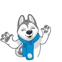 Sticker from the "Ulayka The Husky" sticker pack