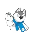 Sticker from the "Ulayka The Husky" sticker pack