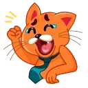 Sticker from the "Tom Cat" sticker pack