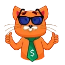 Sticker from the "Tom Cat" sticker pack