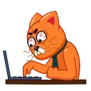 Sticker from the "Tom Cat" sticker pack