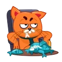 Sticker from the "Tom Cat" sticker pack