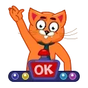 Sticker from the "Tom Cat" sticker pack