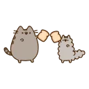 Sticker from the "Animated Pusheen 2" sticker pack