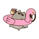 Sticker from the "Animated Pusheen 2" sticker pack