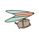 Sticker from the "Animated Pusheen 2" sticker pack