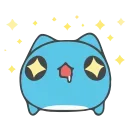 Sticker from the "Animated Blue Cat" sticker pack