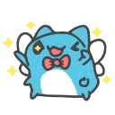 Sticker from the "Animated Blue Cat" sticker pack