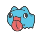 Sticker from the "Animated Blue Cat" sticker pack