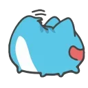 Sticker from the "Animated Blue Cat" sticker pack