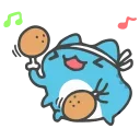 Sticker from the "Animated Blue Cat" sticker pack