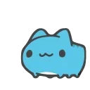 Sticker from the "Animated Blue Cat" sticker pack