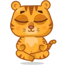 Sticker from the "Grumpy tiger" sticker pack